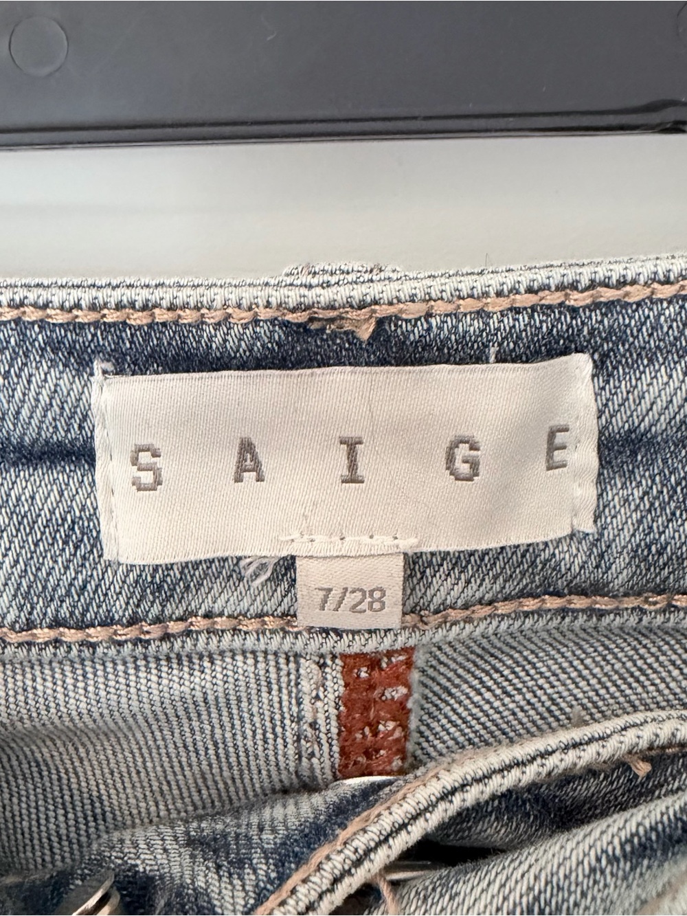 SAIGE Barrel Jeans 28 Light Wash Curvy Y2K Balloon Indie Sleaze Core Anthro - Picture 2 of 12